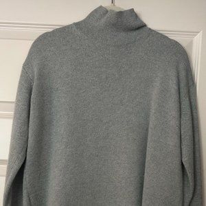 Everlane Cashmere Square Turtleneck Sweater in Green